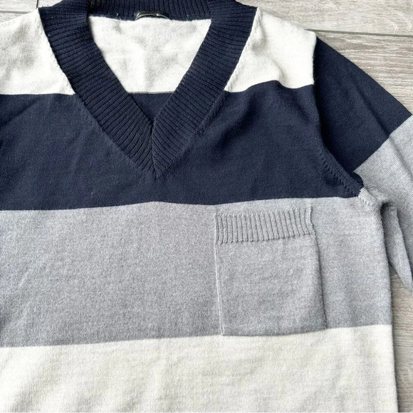 Ragno Y2K Pure Wool V  Neck Pullover Sweater Mini Dress Made in Italy - Picture 8 of 15